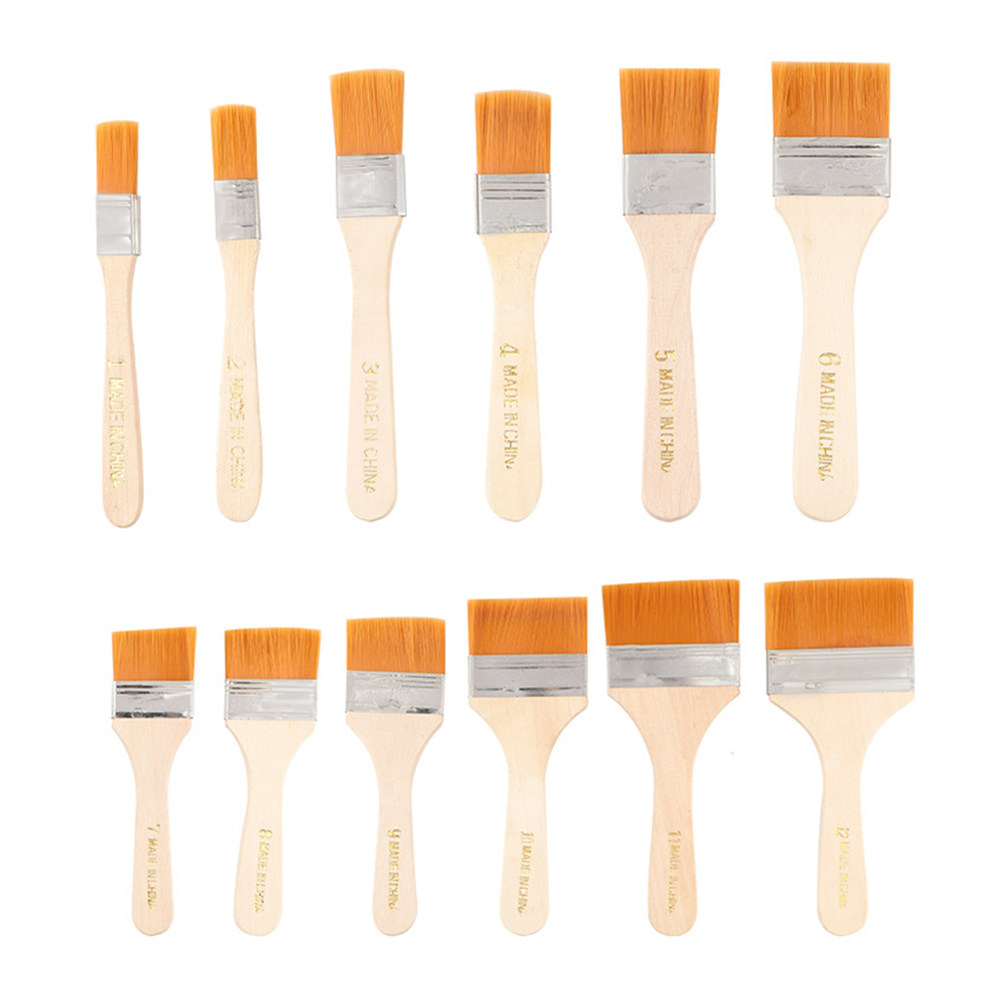 Home Improvement Fence - Ensemble de 12 pinceaux plats en