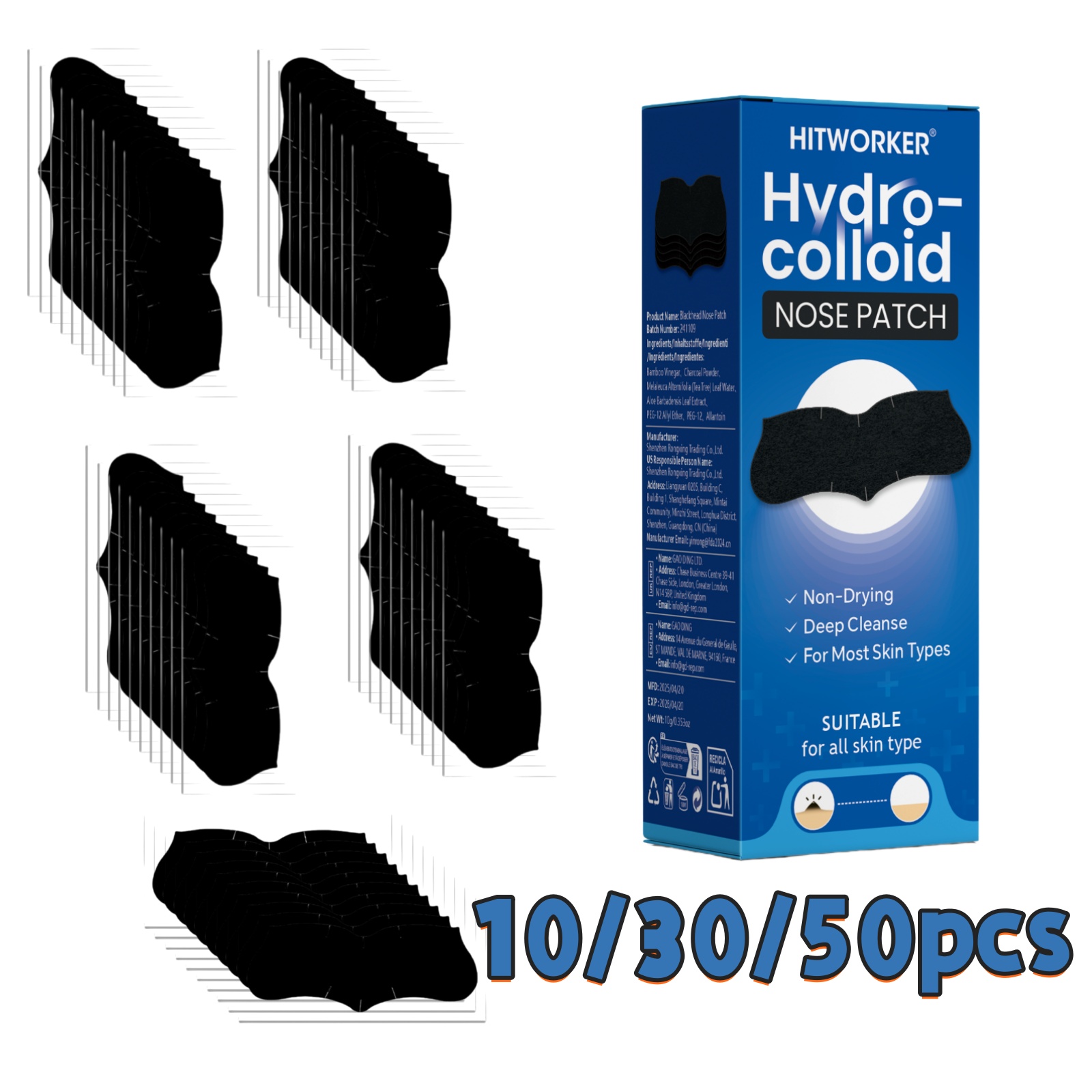 Led Strip Lights - Bandes nasales nettoyantes pour pores 10/30/50