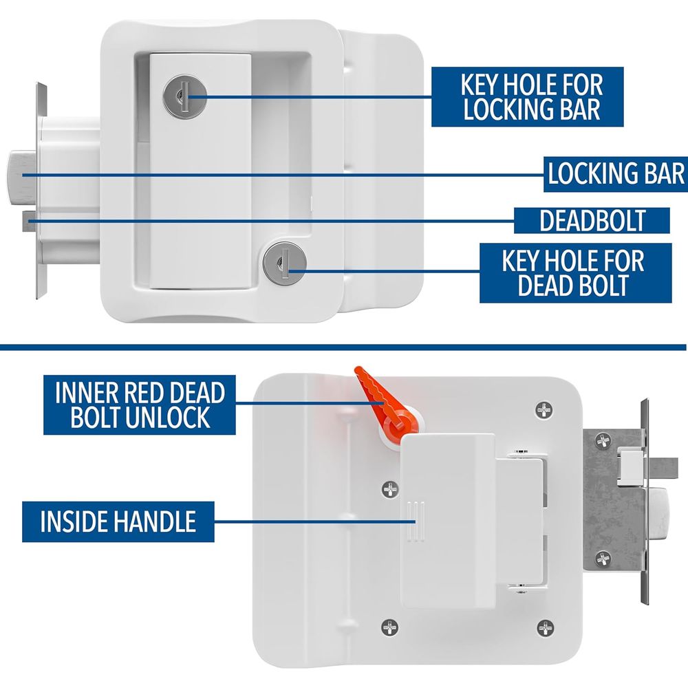 Serrure de porte de camping-ca - Door Lock avis et prix