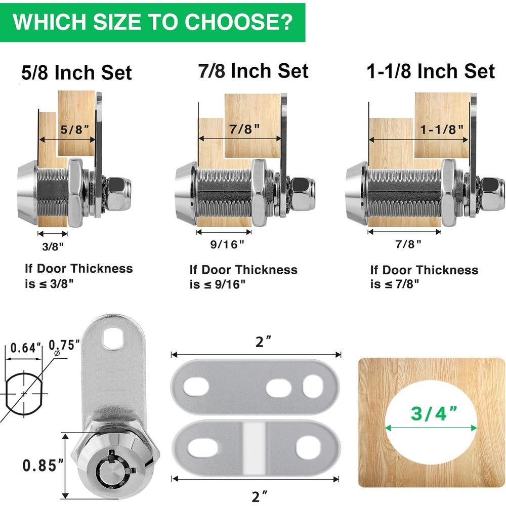 Lot de 5 serrures de placard a - Door Lock avis et prix