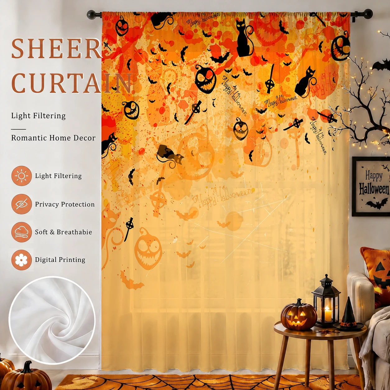 1 pièce de voile transparent e - Curtain Rods avis et prix