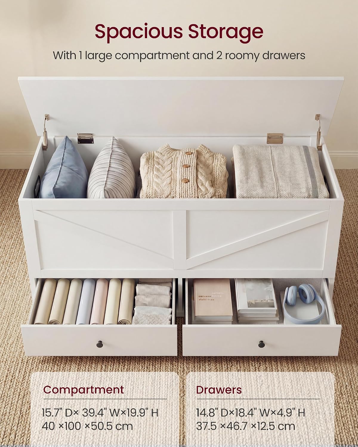 Coffre de rangement style ferm - Cabinet Hinges avis et prix