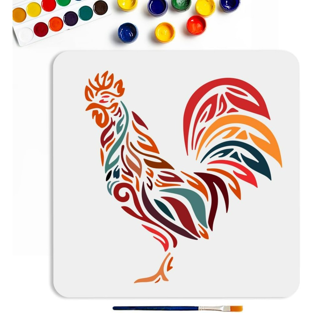 Pochoir de poulet 11.8 × 11.8  - Paint Brush avis et prix