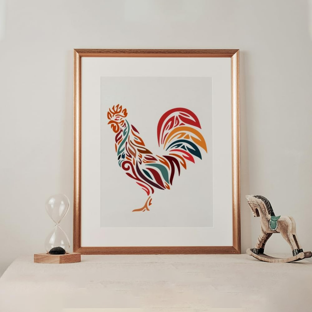 Pochoir de poulet 11.8 × 11.8  - Paint Brush avis et prix