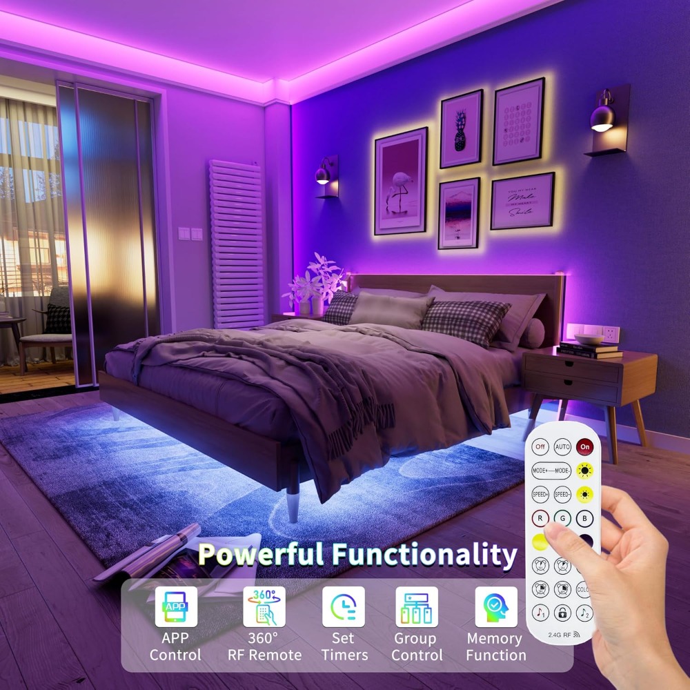 Bande lumineuse LED COB RGB US - Led Strip Lights avis et prix