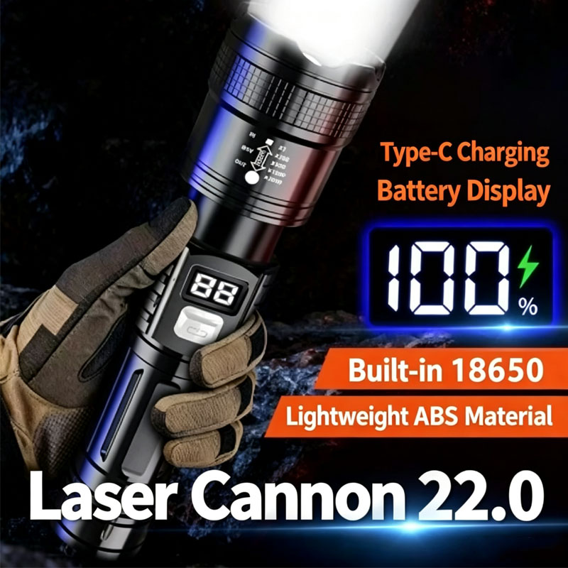 Lampe torche tactique à laser  - Tape Measure avis et prix