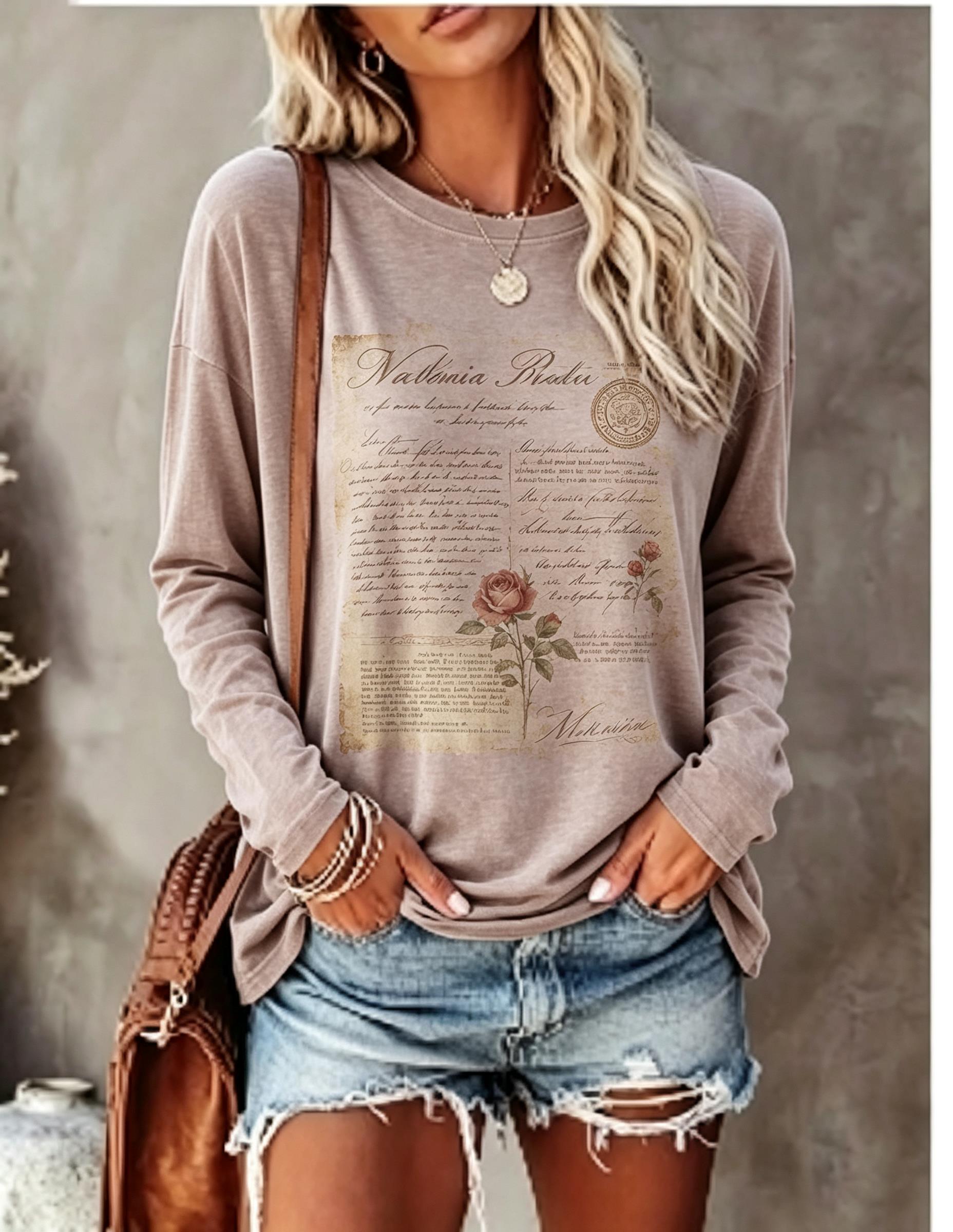 T-shirt à manches longues pour - Wallpaper avis et prix